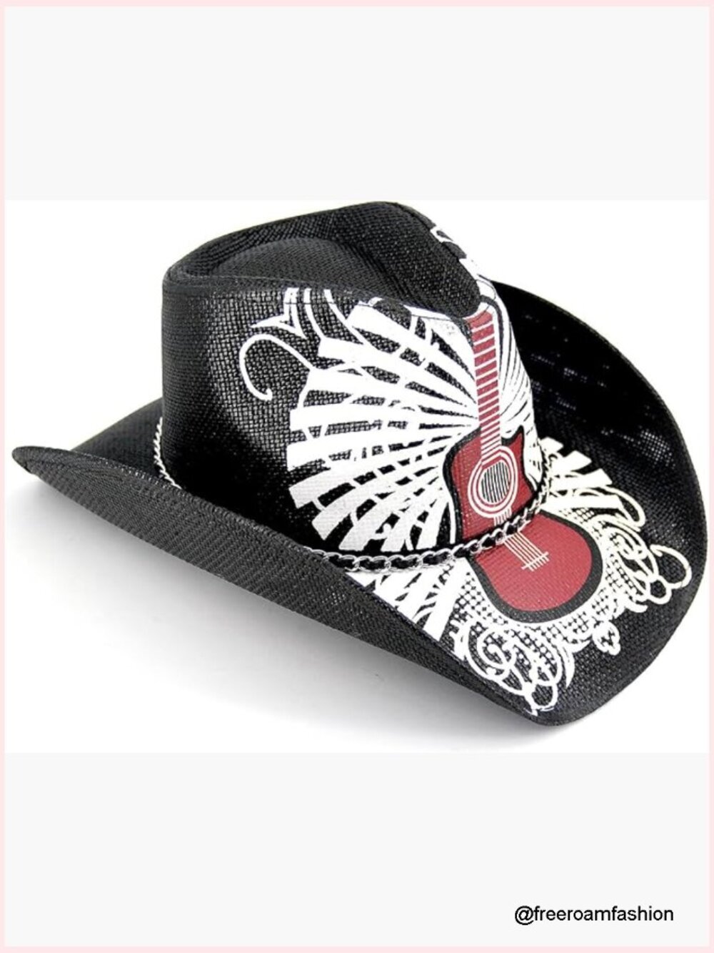 Straw Cowboy Hat, Wide Brim, Western Style for Men Women